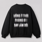 Áo sweater Uống Ít Thôi — thiết kế Đen