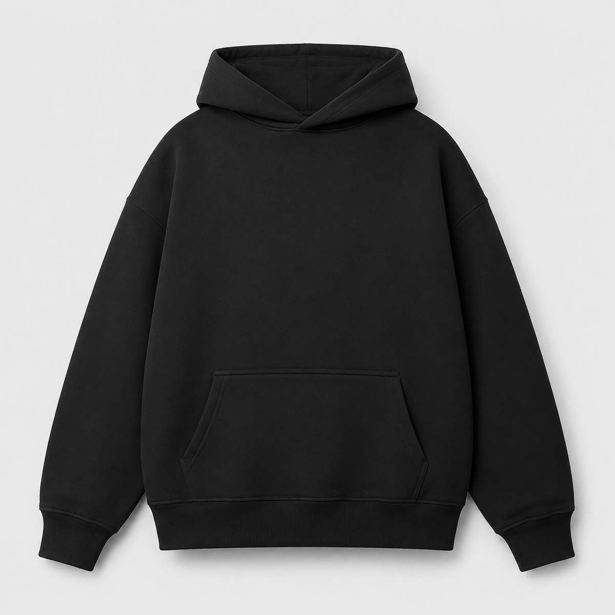 Áo hoodie Đen — phôi mặt trước
