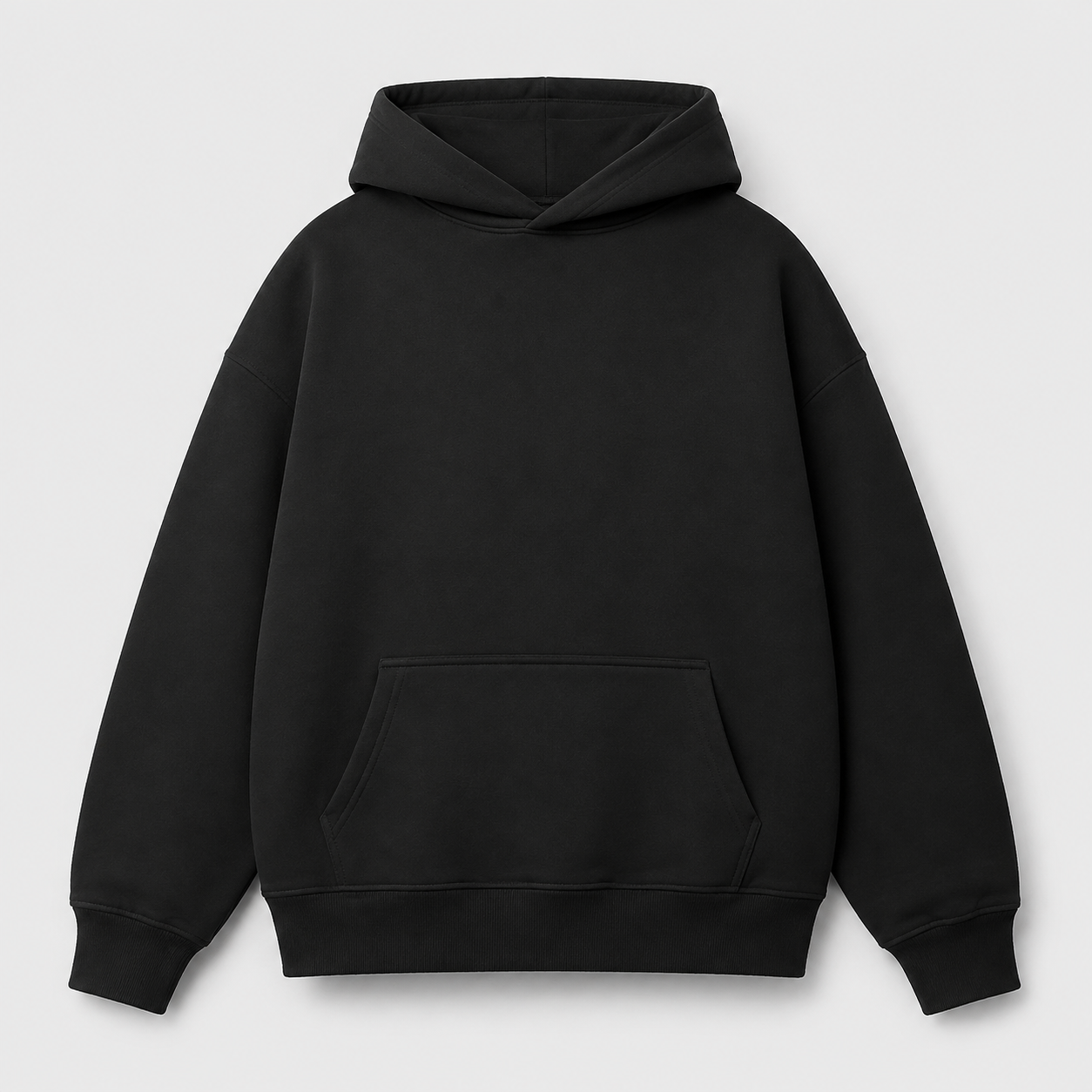 Áo hoodie Đen — phôi mặt trước