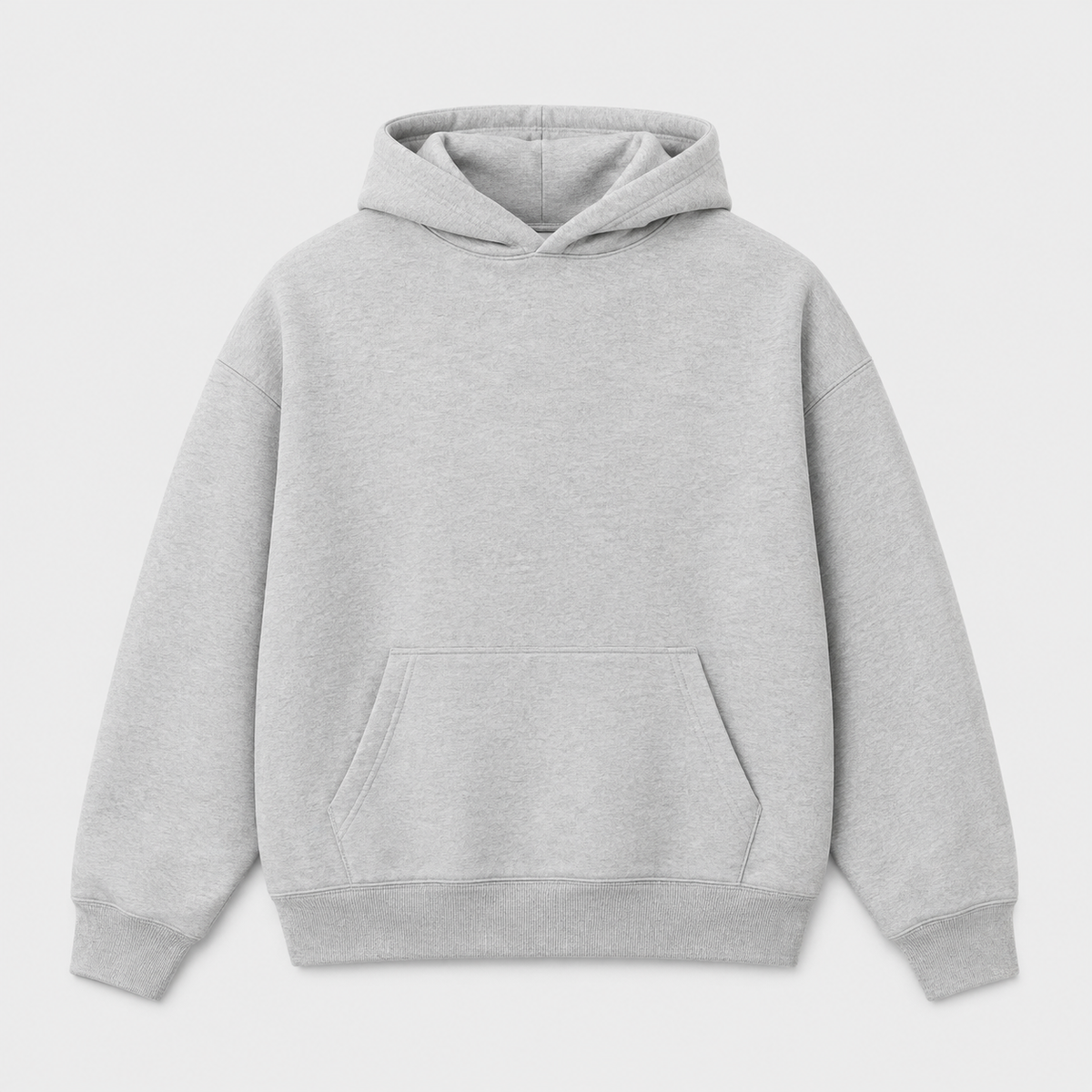 Áo hoodie Xám — phôi mặt trước