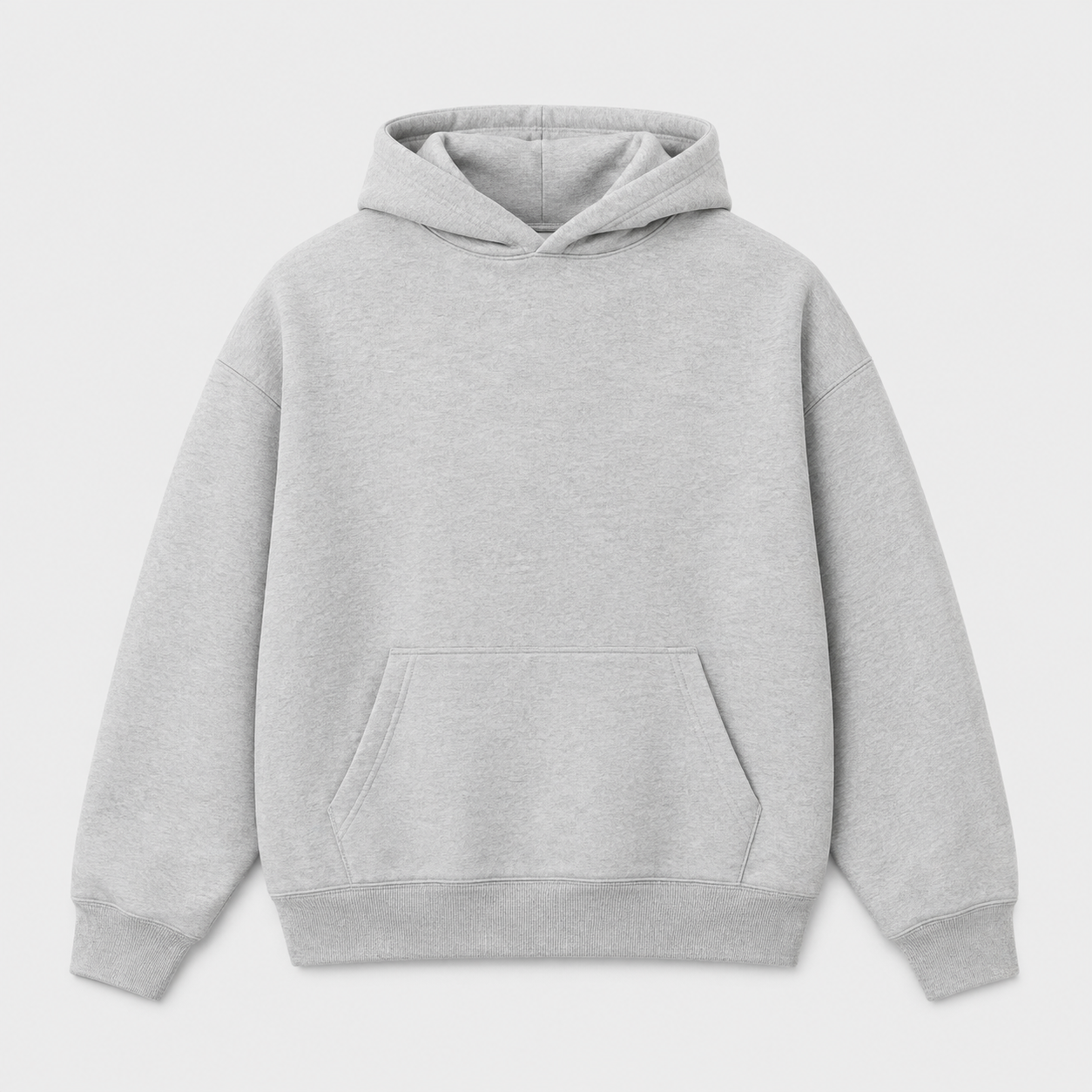 Áo hoodie Xám — phôi mặt trước