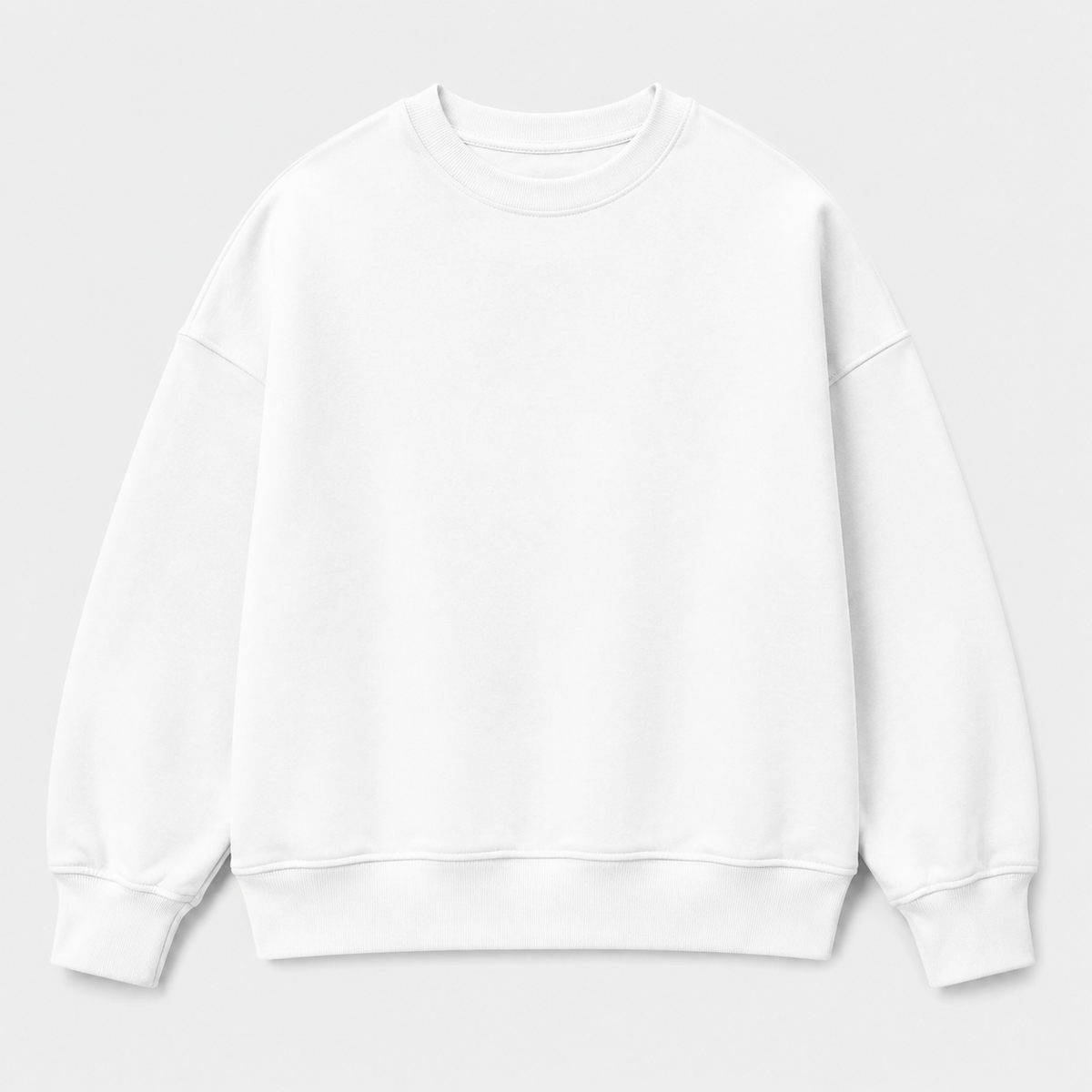 Áo sweater Trắng — phôi mặt trước