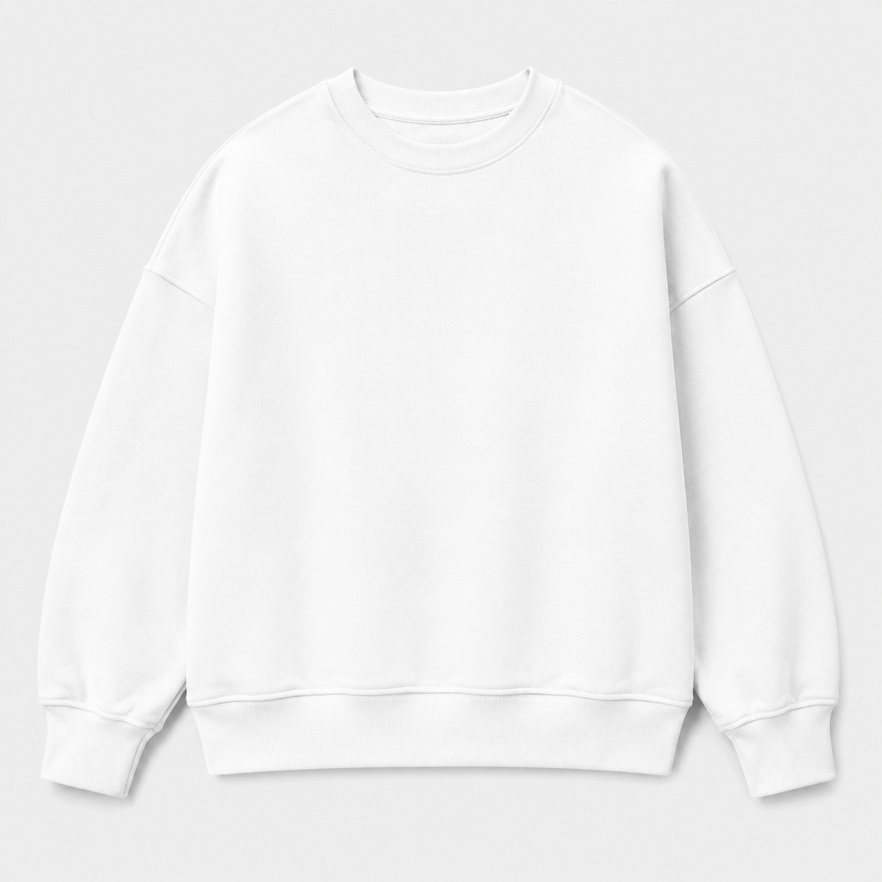 Áo sweater Trắng — phôi mặt trước