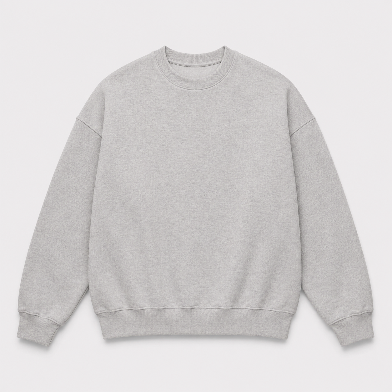 Áo sweater Xám — phôi mặt trước