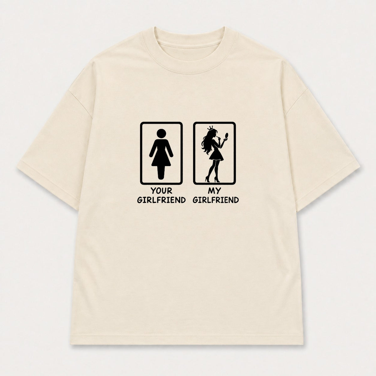 Áo Thun Your Girlfriend My Girlfriend – Chọn Sư Tử / Cô Gái | RIENGVN — Be — Cô gái