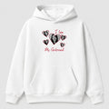 Áo hoodie I Love My Girlfriend – Cá Nhân Hóa | RIENGVN — Trắng — Thiết kế mặt trước
