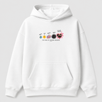 Áo Hoodie Custom Ảnh Trái Tim Vũ Trụ – You Make My Universe Brighter | RIENGVN — màu Trắng