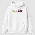 Áo Hoodie Custom Ảnh Trái Tim Vũ Trụ – You Make My Universe Brighter | RIENGVN — màu Trắng, vùng in lớn v7
