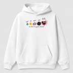 Áo Hoodie Custom Ảnh Trái Tim Vũ Trụ – You Make My Universe Brighter | RIENGVN — màu Trắng, vùng in lớn v7