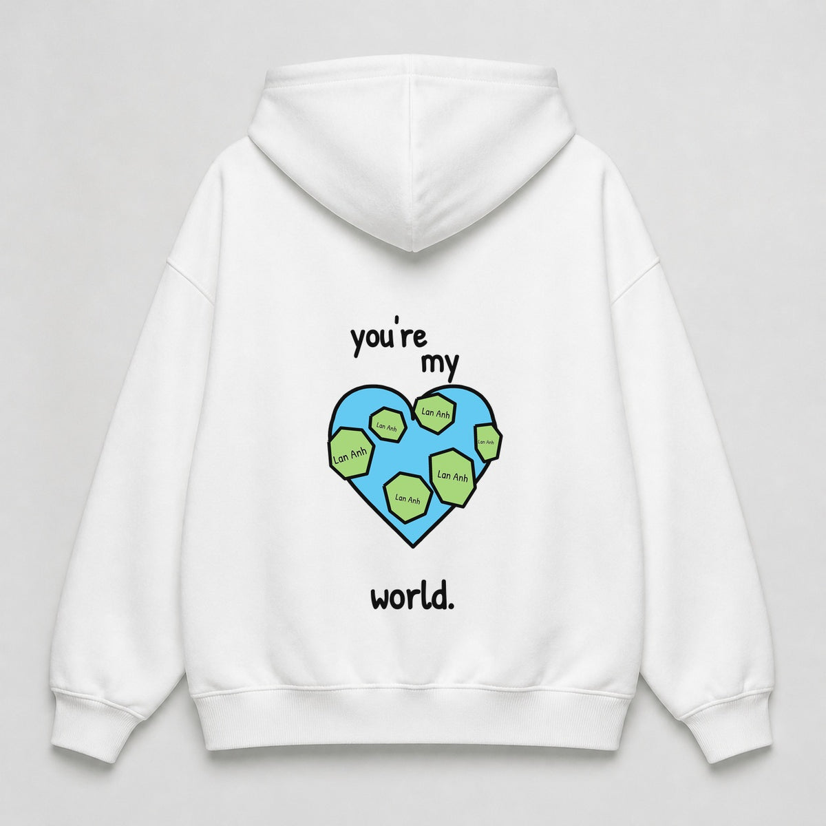 You’re My World — Trắng — mặt sau — chữ tự thu nhỏ