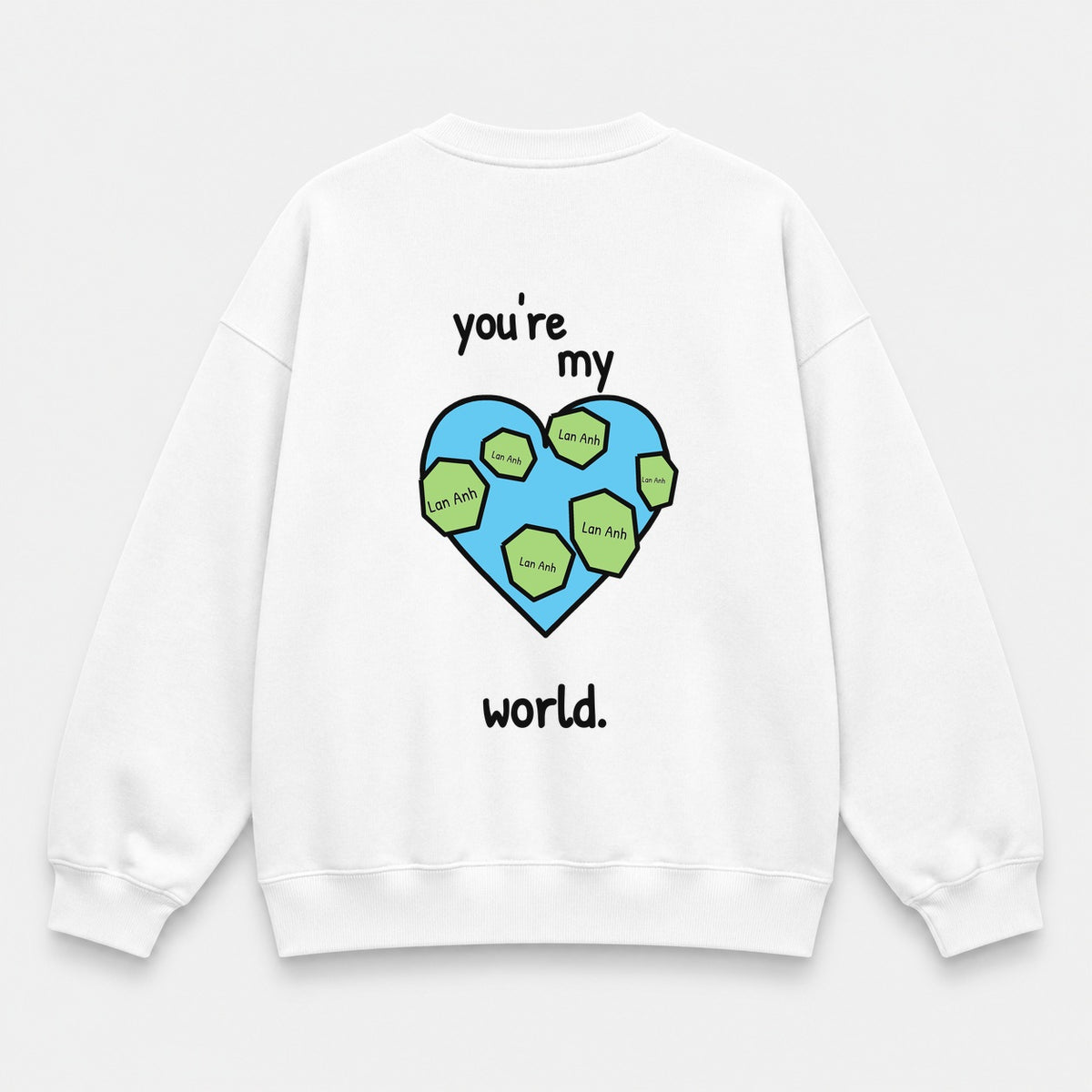 You’re My World — Trắng — mặt sau — chữ tự thu nhỏ