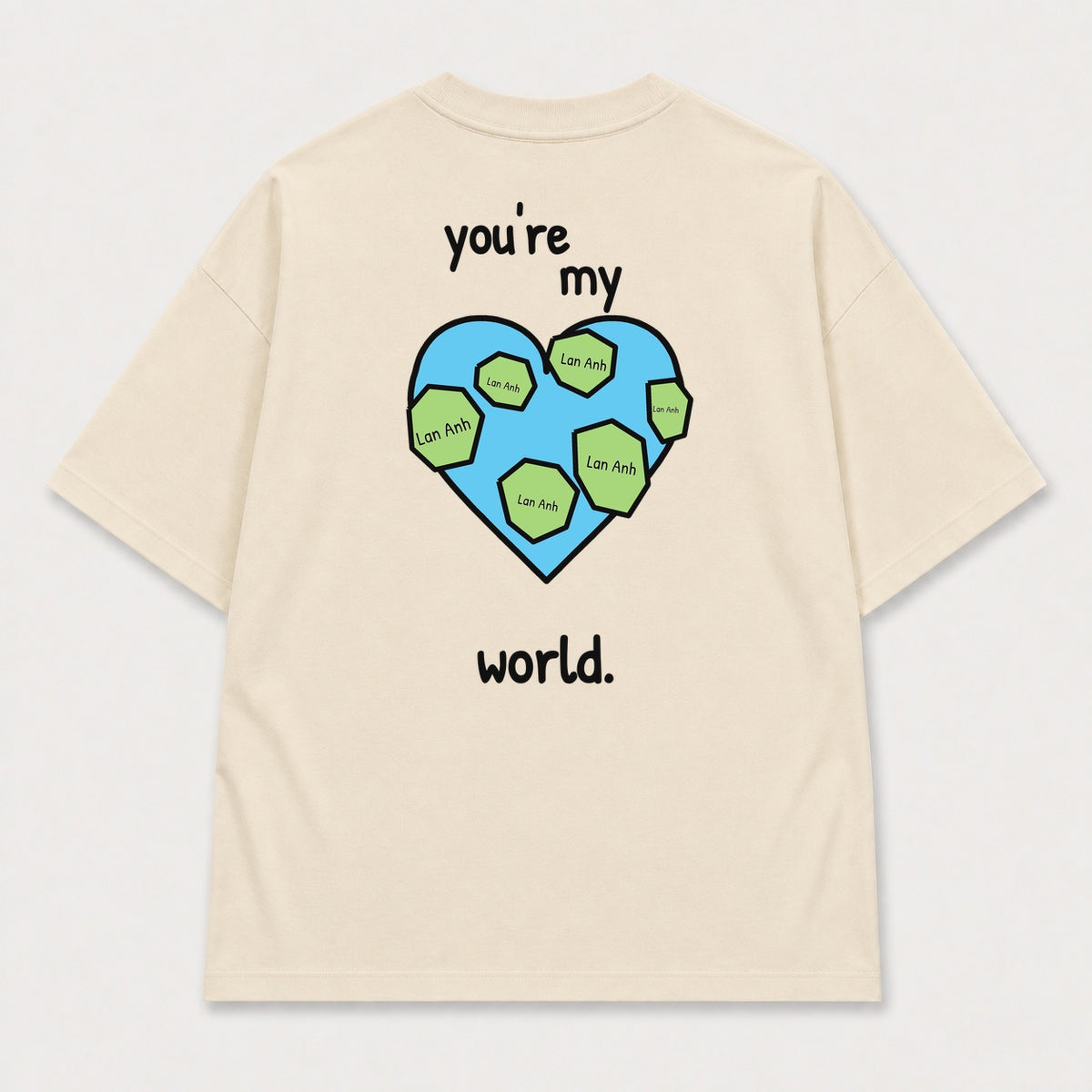 You’re My World — Be — mặt sau — chữ tự thu nhỏ