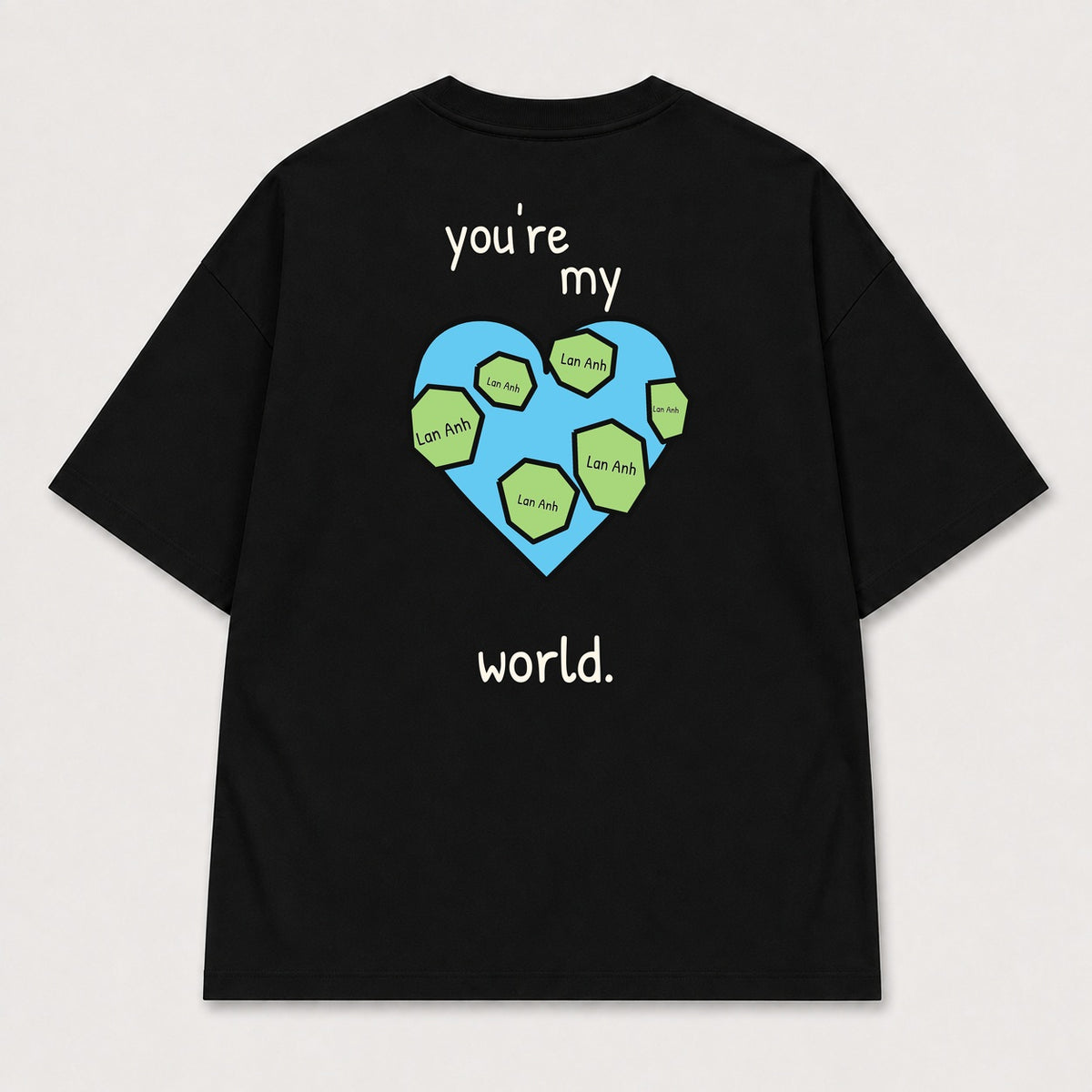 You’re My World — Đen — mặt sau — chữ tự thu nhỏ