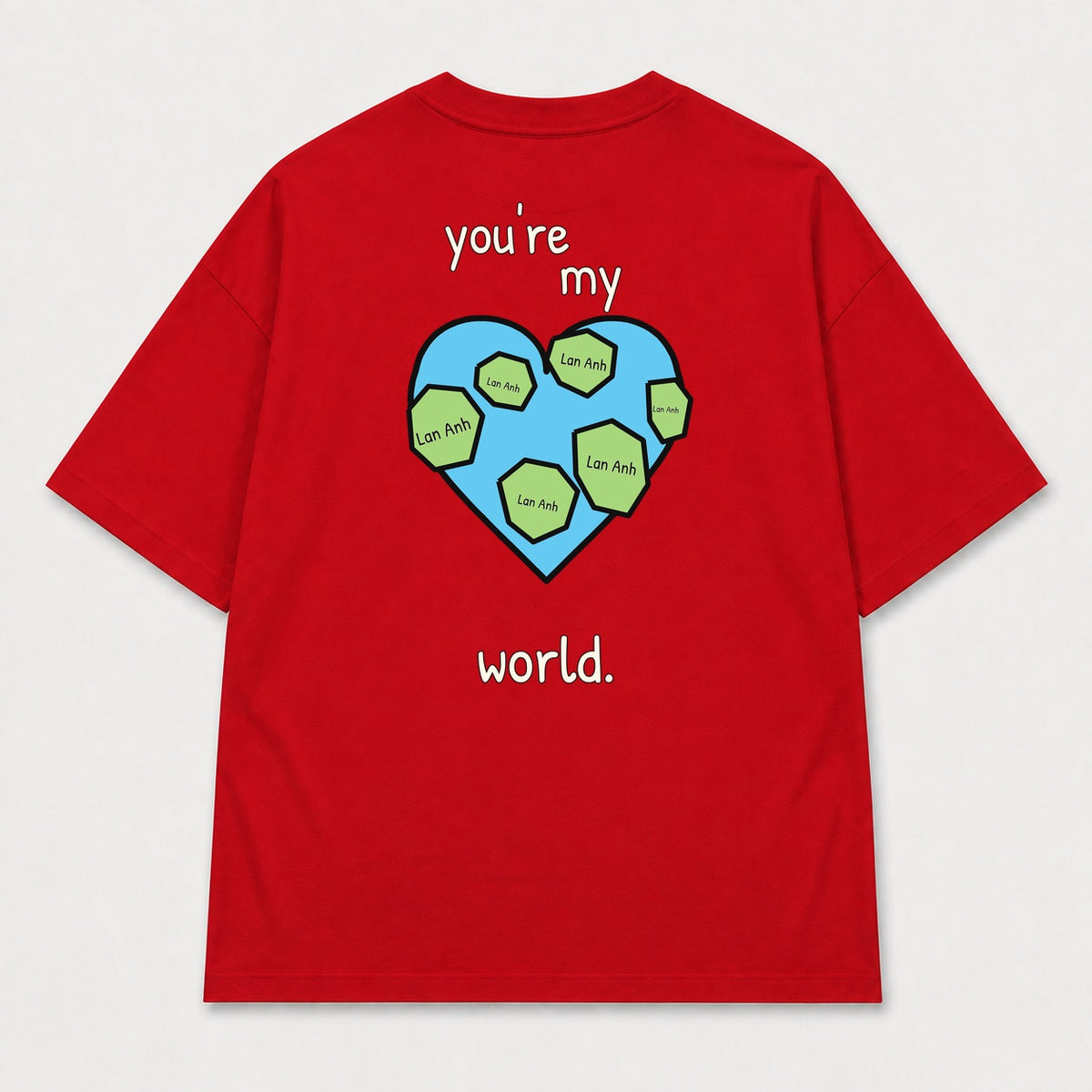 You’re My World — Đỏ — mặt sau — chữ tự thu nhỏ