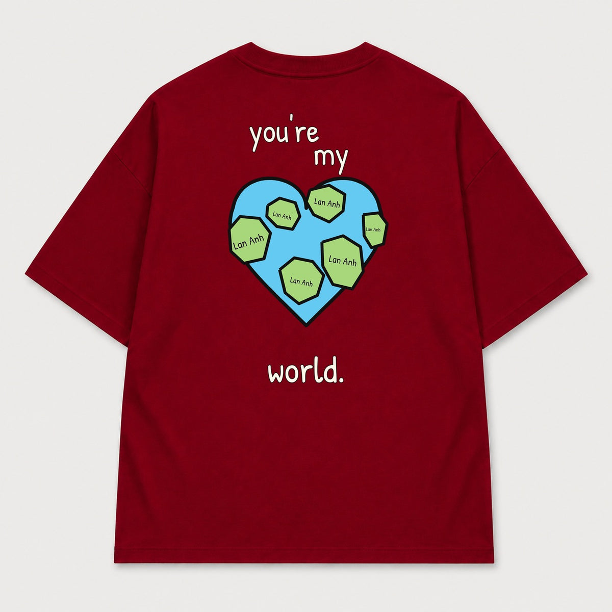 You’re My World — Đỏ đô — mặt sau — chữ tự thu nhỏ