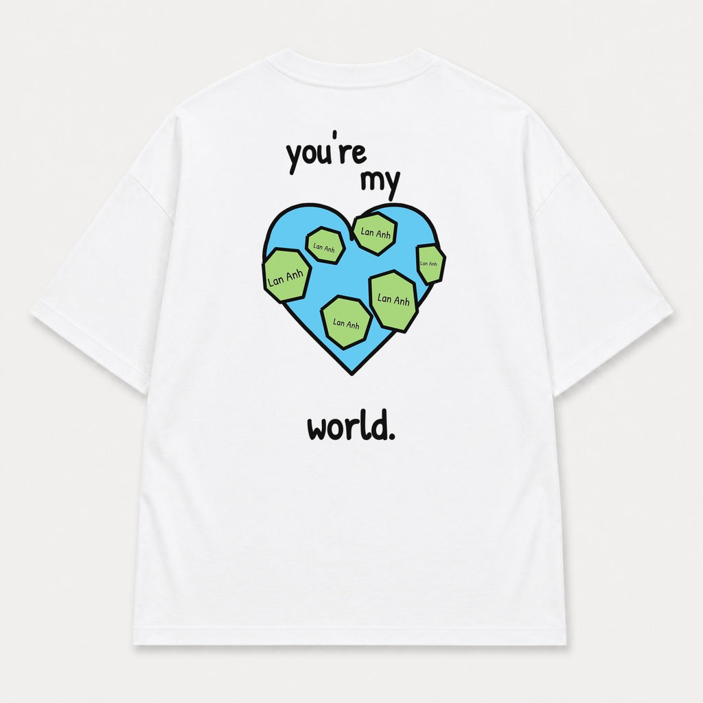 You’re My World — Trắng — mặt sau — chữ tự thu nhỏ
