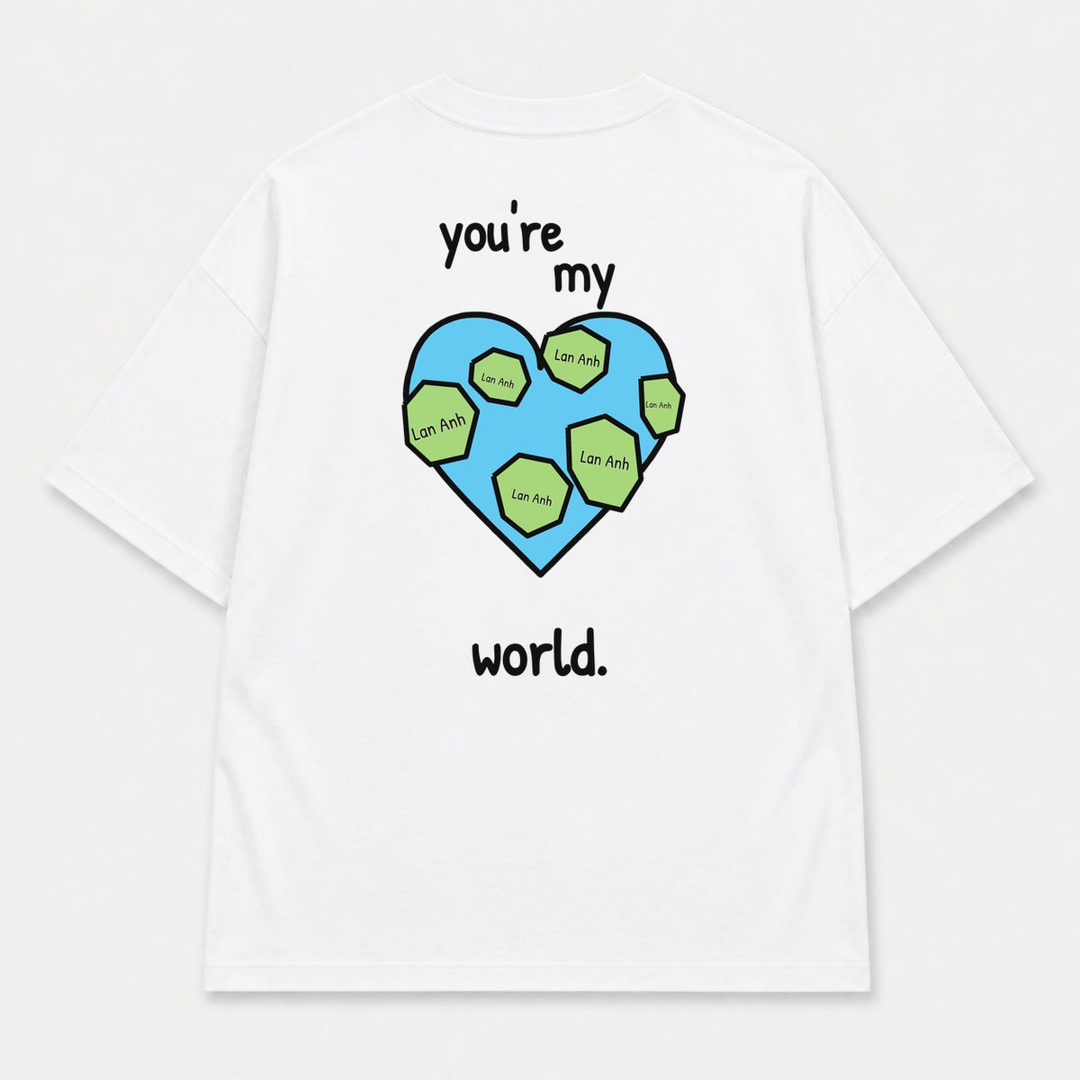 You’re My World — Trắng — mặt sau — chữ tự thu nhỏ